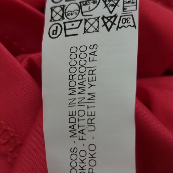 ZARA Trafaluc Ruffle Open Back Long Sleeve Mini Dress - Size M - Coral NWT - Picture 5 of 6